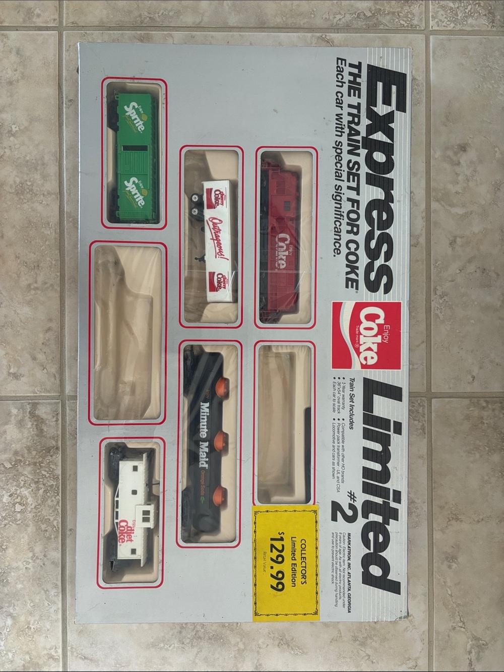 Coke Express Limited Train Set - Collectible Beverage Cars